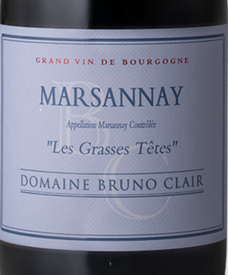 Bruno Clair Marsannay Les Grasses Tetes 2022